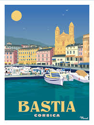 Poster vintage bastia