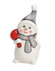 Bonhomme de neige sac PM - Blanc et gris