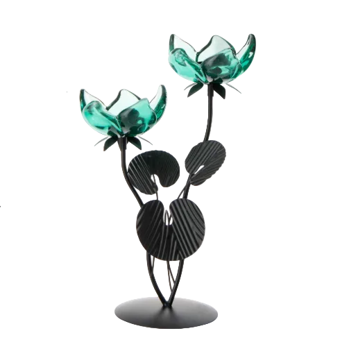 Photophore fleur - Vert