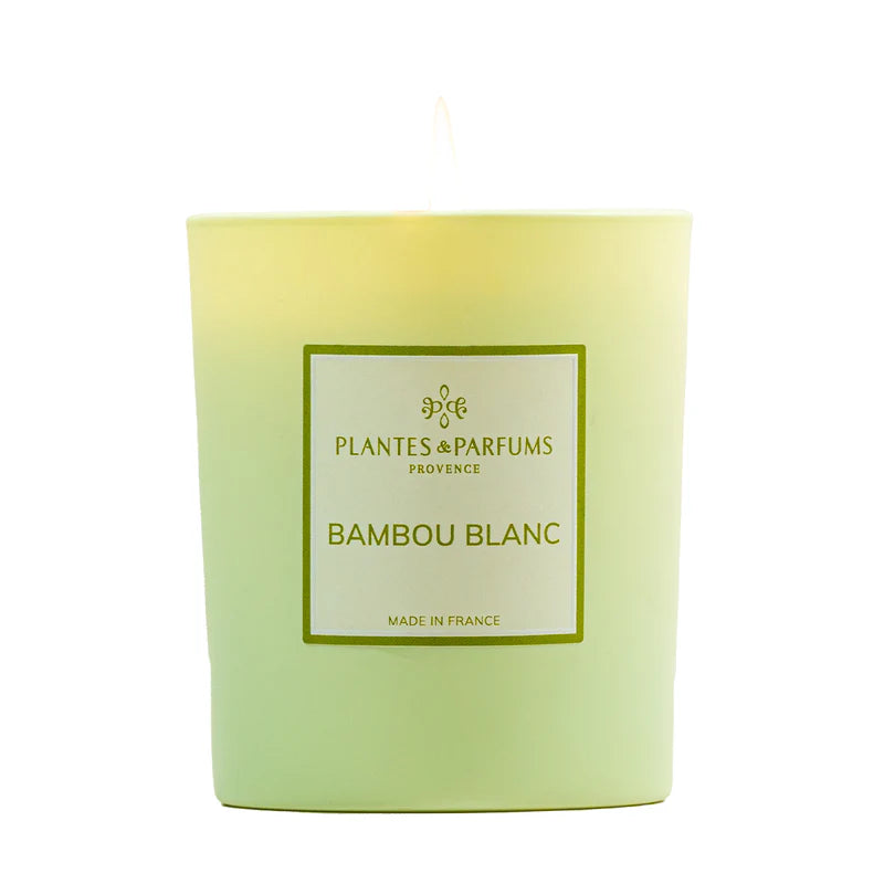Bougie végétale bambou blanc 180gr