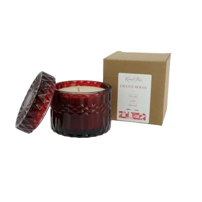 Bougie collection facette - rouge patchouli 220g