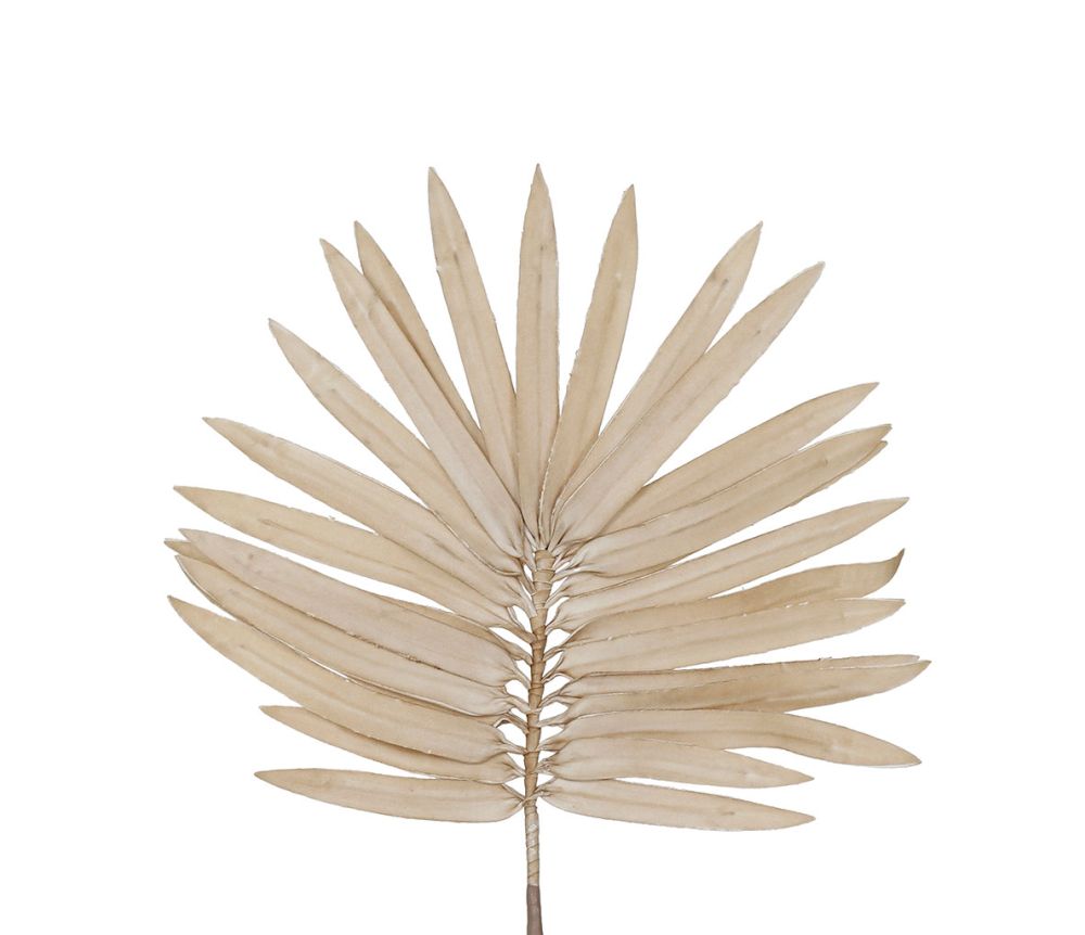 Fleur feuillage palmier artificielle - Beige