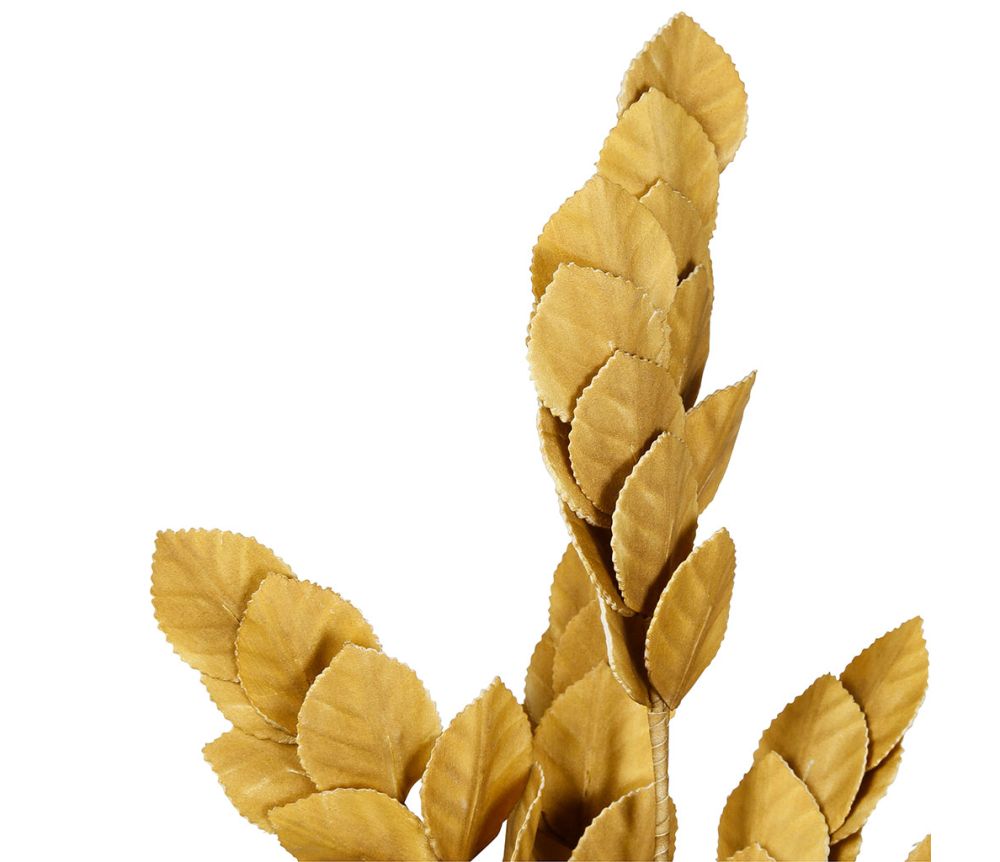 Fleur feuillage artificielle - Moutarde