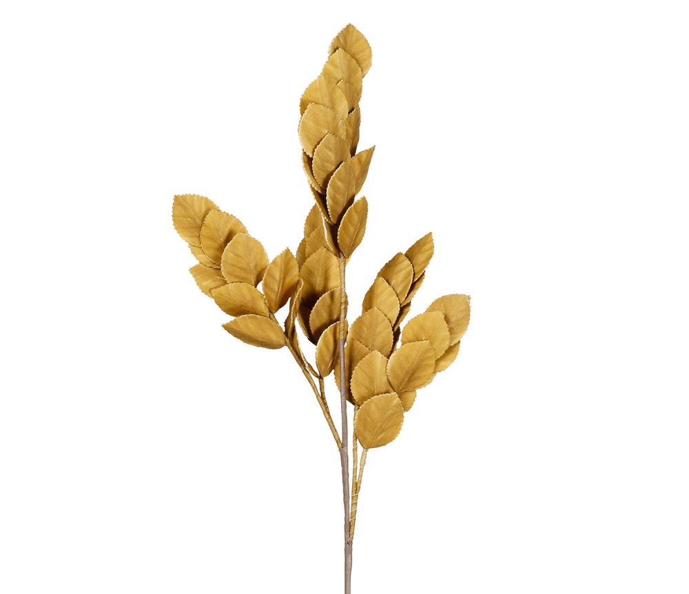 Fleur feuillage artificielle - Moutarde