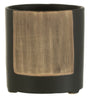 Cache pot GM - Noir et marron