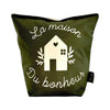 Cale porte sac La Maison du bonheur - kaki