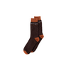 Chaussettes Le beau gosse - Marron et orange