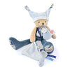 Doudou pantin ourson - Bleu