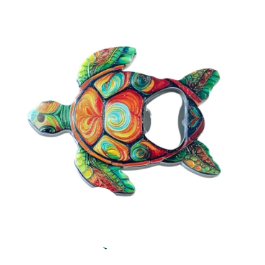 Décapsuleur tortue - Vert et rouge