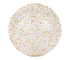 Boule lumineuse LED pailletée - Blanc et doré