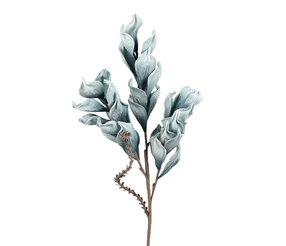 Fleur artificielle - Bleu givré