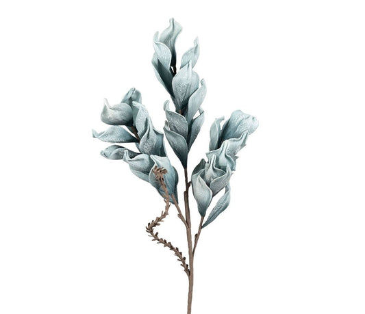 Fleur artificielle - Bleu givré