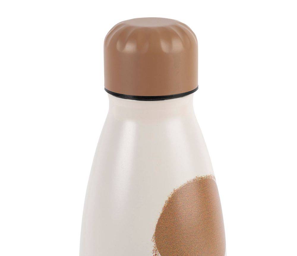 Gourde isotherme - Crème terracotta et vert