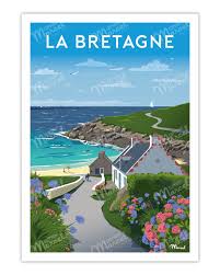 Poster vintage la bretagne