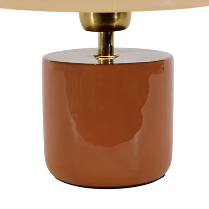 Lampe champignon - Terracotta beige bloom