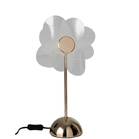 Lampe fleur PM - Translucide et doré