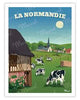 Poster vintage la normandie