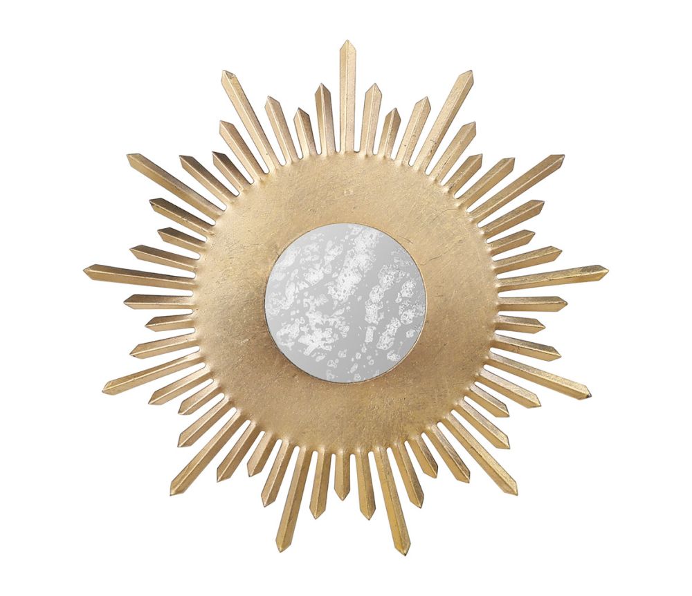 Miroir décoratif soleil MM - Doré