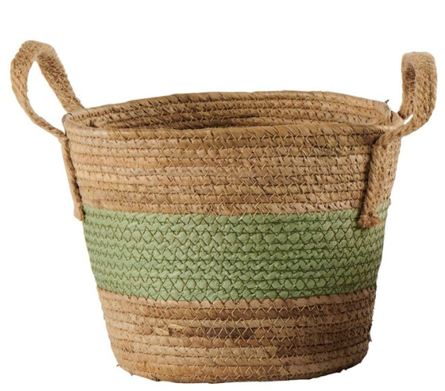 Panier - naturel et vert