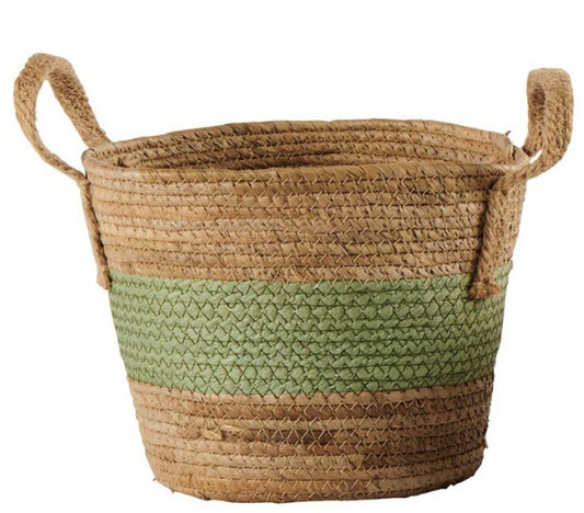 Panier - naturel et vert