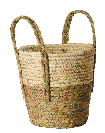 Panier PM - surpiqures multico