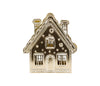 Photophore maison de Noël XL - Doré