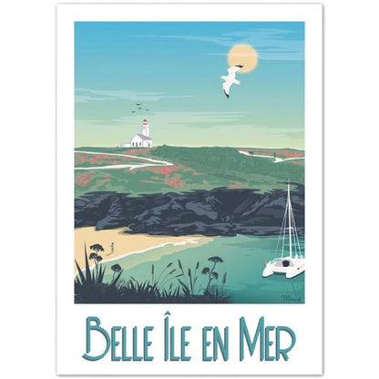 Poster vintage belle ile en mer