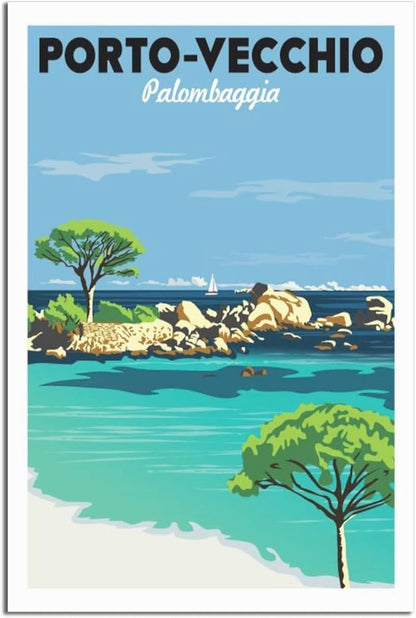 Poster vintage porto-vecchio