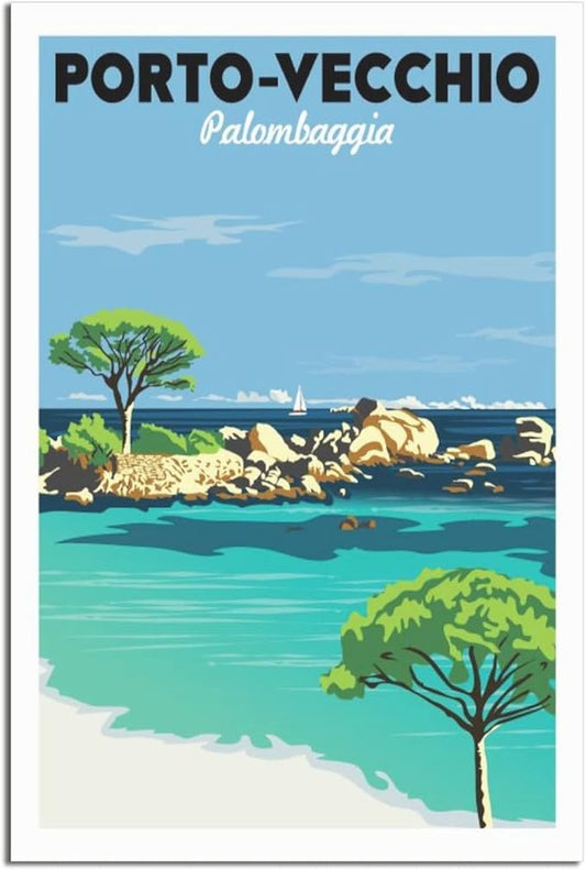 Poster vintage porto-vecchio