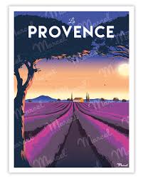 Poster vintage la provence