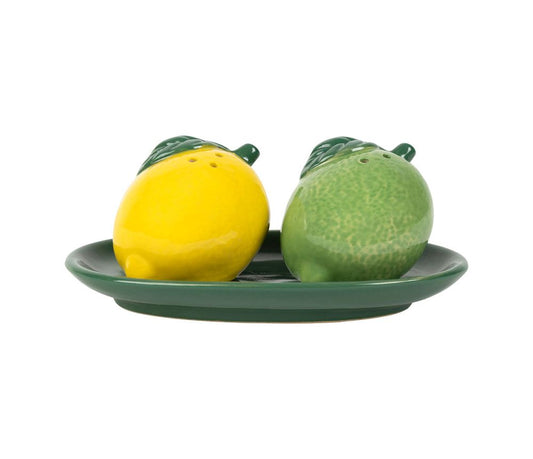 Set poivre et sel - Vert & jaune