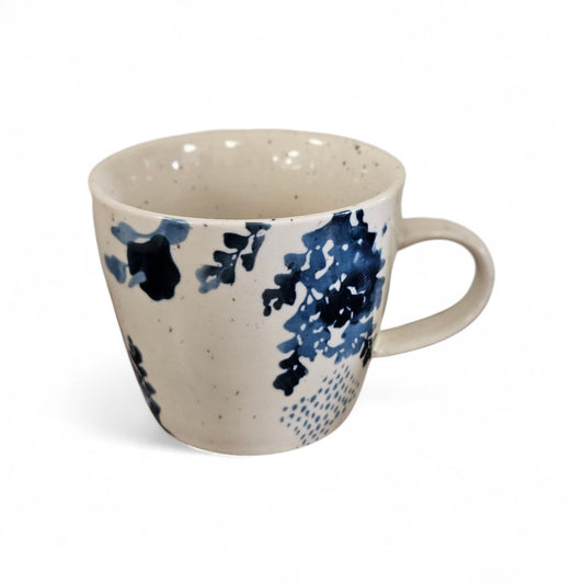 Tasse fleurie - Bleu