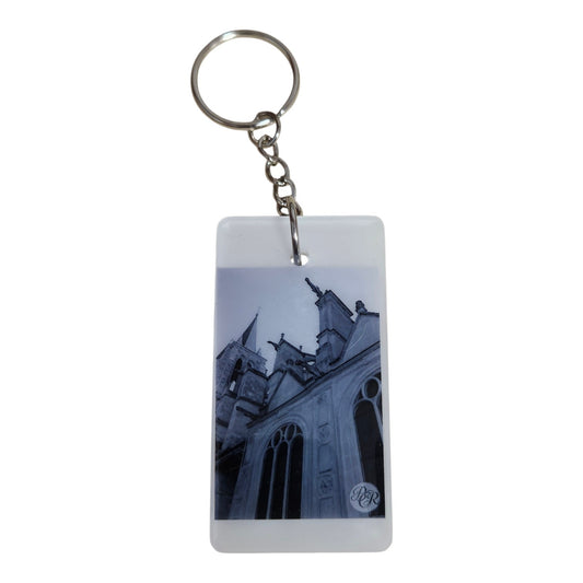 Porte clés L'église GM - Noir et Blanc