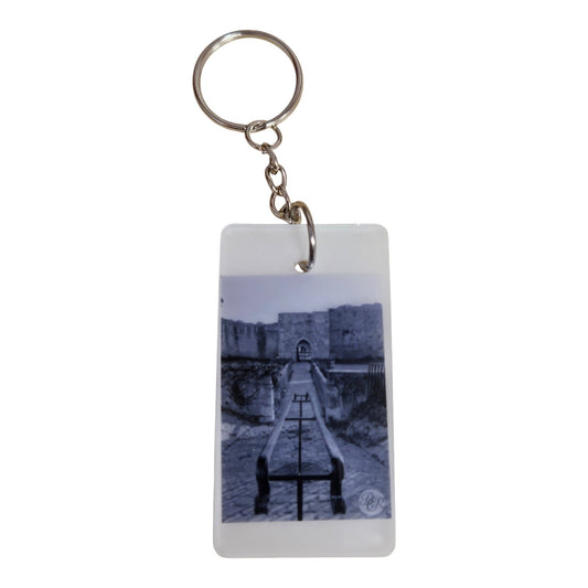 Porte clés Le Château GM - Noir et blanc
