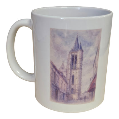 Mug L'église & Le château - Aquarelle