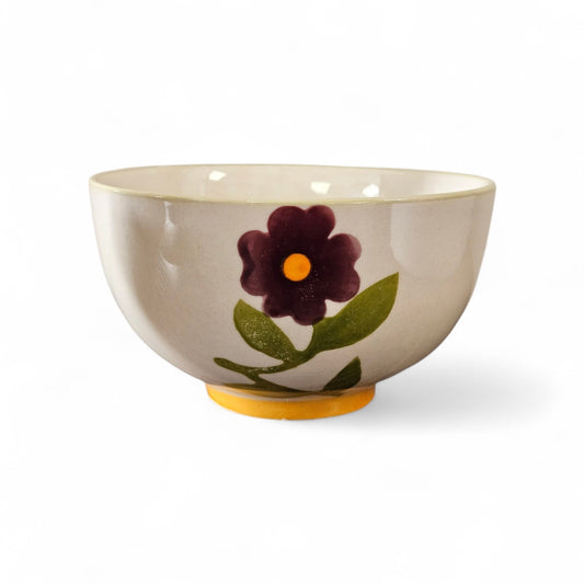 Bol fleur vintage mauve