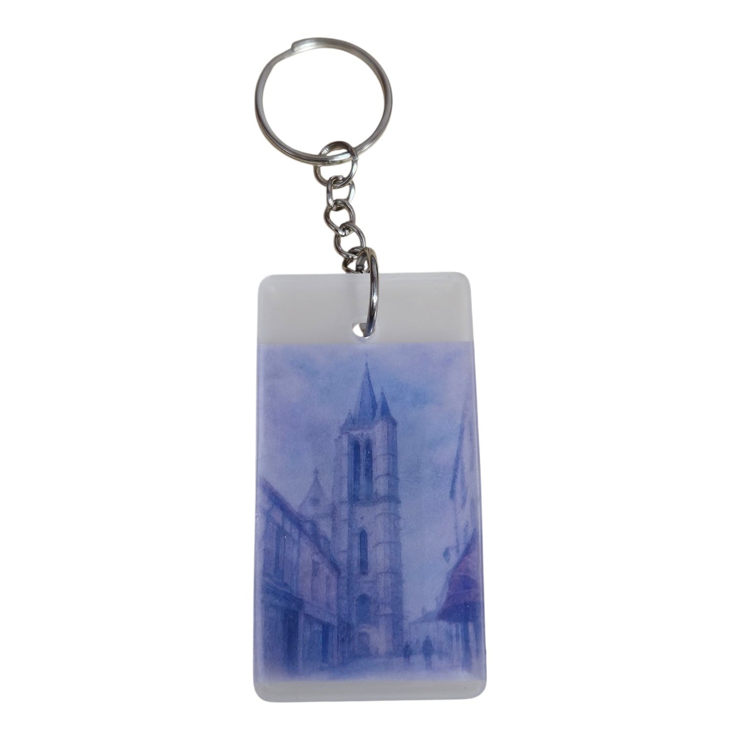 Porte clés L'église GM - Aquarelle