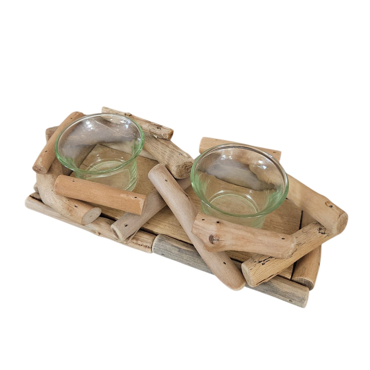 Photophore double - Bois flotté