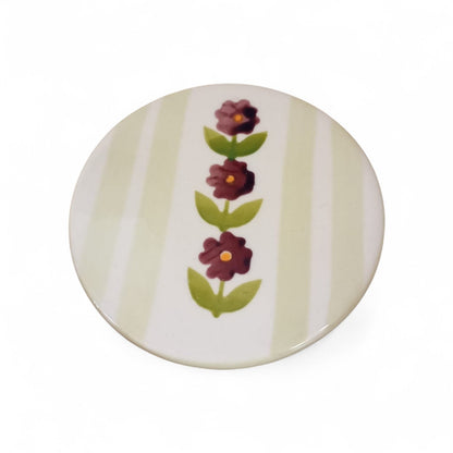 Sous verre fleur vintage - Violet