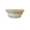 Panier avec couvercle MM - naturel et vert