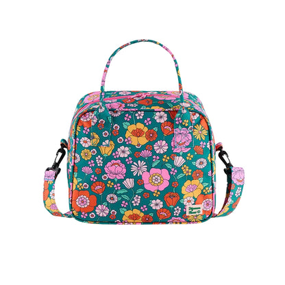 Sac isotherme fleuri - Vert multicolore