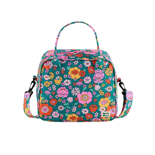 Sac isotherme fleuri - Vert multicolore