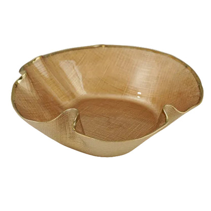 Coupe en verre ondulée - Doré