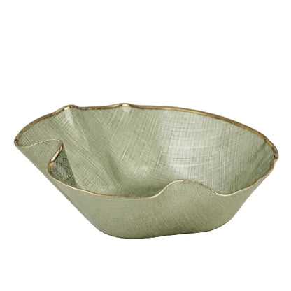 Coupe en verre ondulée - Doré