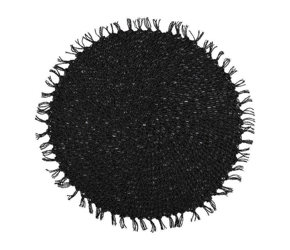Set de table tréssine - Noir