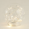 Boule lumineuse LED fil argenté - Transparent