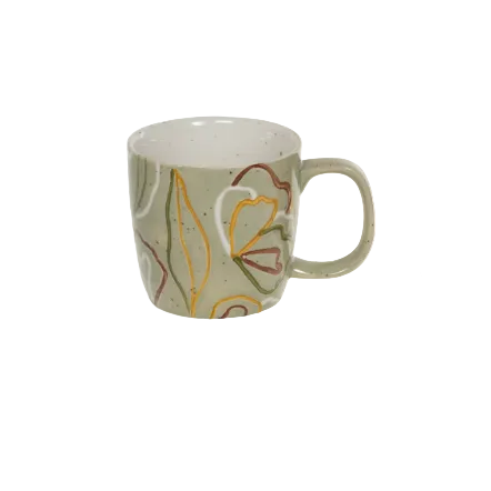 Mug zen en grès - Vert