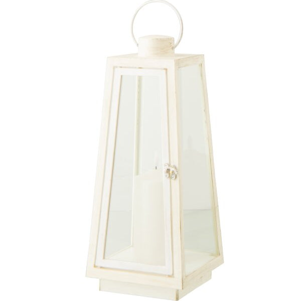 Lanterne bougie led MM - Blanc