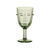 Verre à pied visage - Vert